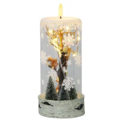 Christmas Woodland Scene Light Up Glass Christmas Decoration (Battery Operated) -Yankee Candle Shop 12837638 1424884030579378