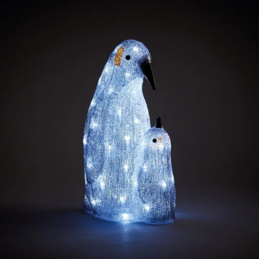 Acrylic 3D LED Adult And Baby Penguin Outdoor Christmas Decoration - 40cm 8 Acrylic 3D LED Adult And Baby Penguin Outdoor Christmas Decoration - 40cm -Yankee Candle Shop 12838412 1794987347779208
