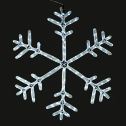 Snowflake Bright White Flashing LED Outdoor Christmas Light Decoration - 80cm
