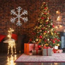 Snowflake Bright White Flashing LED Outdoor Christmas Light Decoration - 80cm -Yankee Candle Shop 12838414 1954987346900706