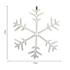 Snowflake Bright White Flashing LED Outdoor Christmas Light Decoration - 80cm -Yankee Candle Shop 12838414 7204987347027033