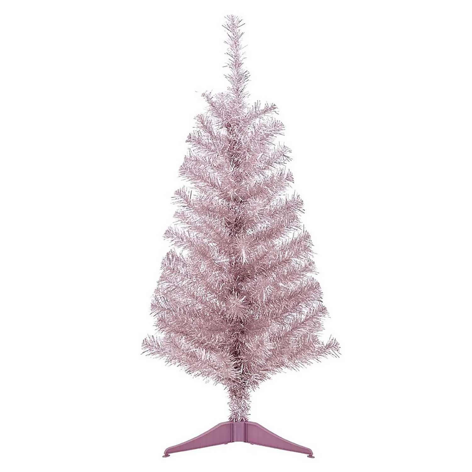 3ft Tinsel Light Pink Christmas Tree 1 3ft Tinsel Light Pink Christmas Tree