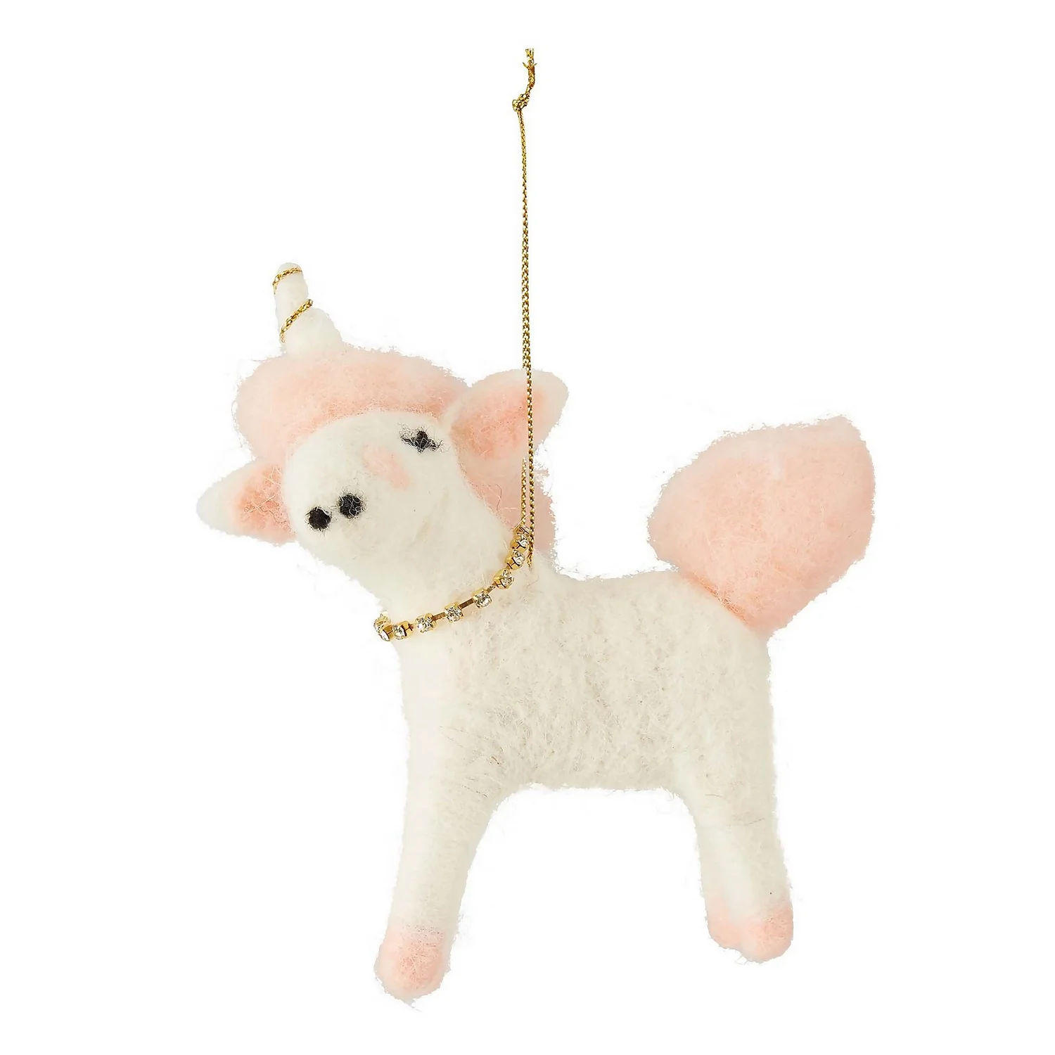 Felt Unicorn Hanging Christmas Tree Decoration 1 Felt Unicorn Hanging Christmas Tree Decoration