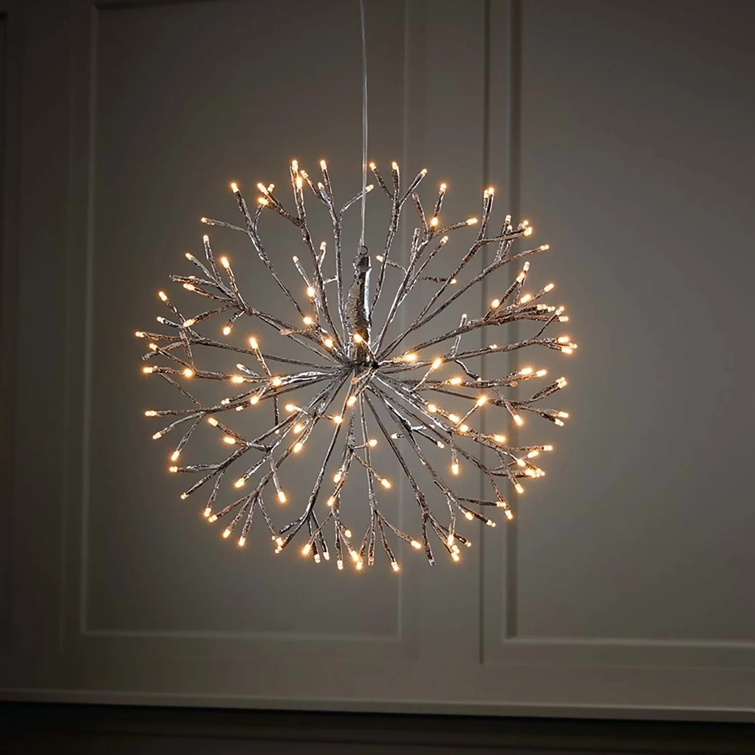 Silver North Star LED Christmas Light Decoration - Small 2 Silver North Star LED Christmas Light Decoration - Small - Image 2