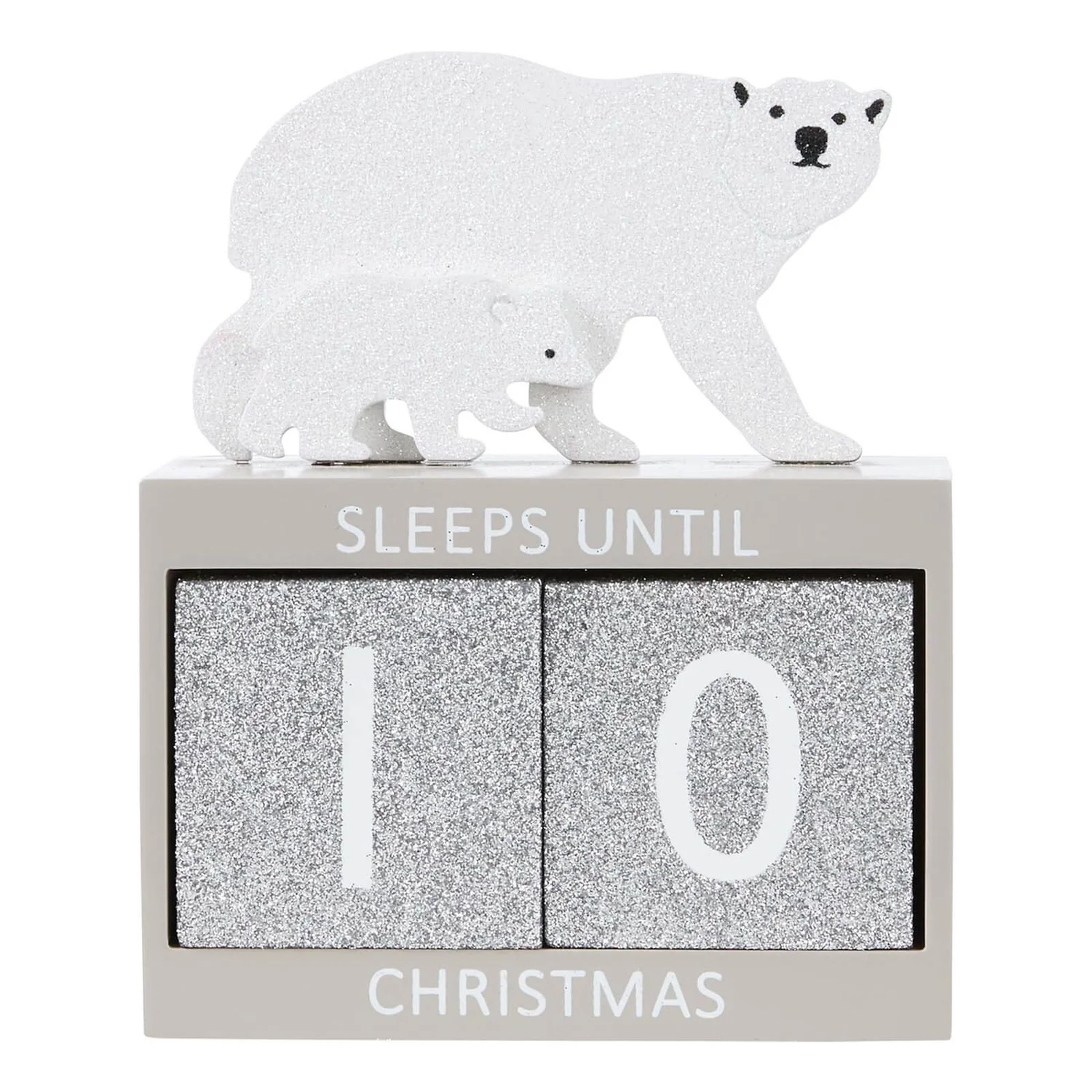 Polar Bear Wooden Christmas Advent Countdown Blocks 1 Polar Bear Wooden Christmas Advent Countdown Blocks