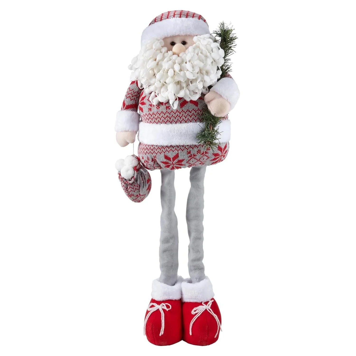 Extendable Santa Christmas Decoration - 90cm 2 Extendable Santa Christmas Decoration - 90cm - Image 2