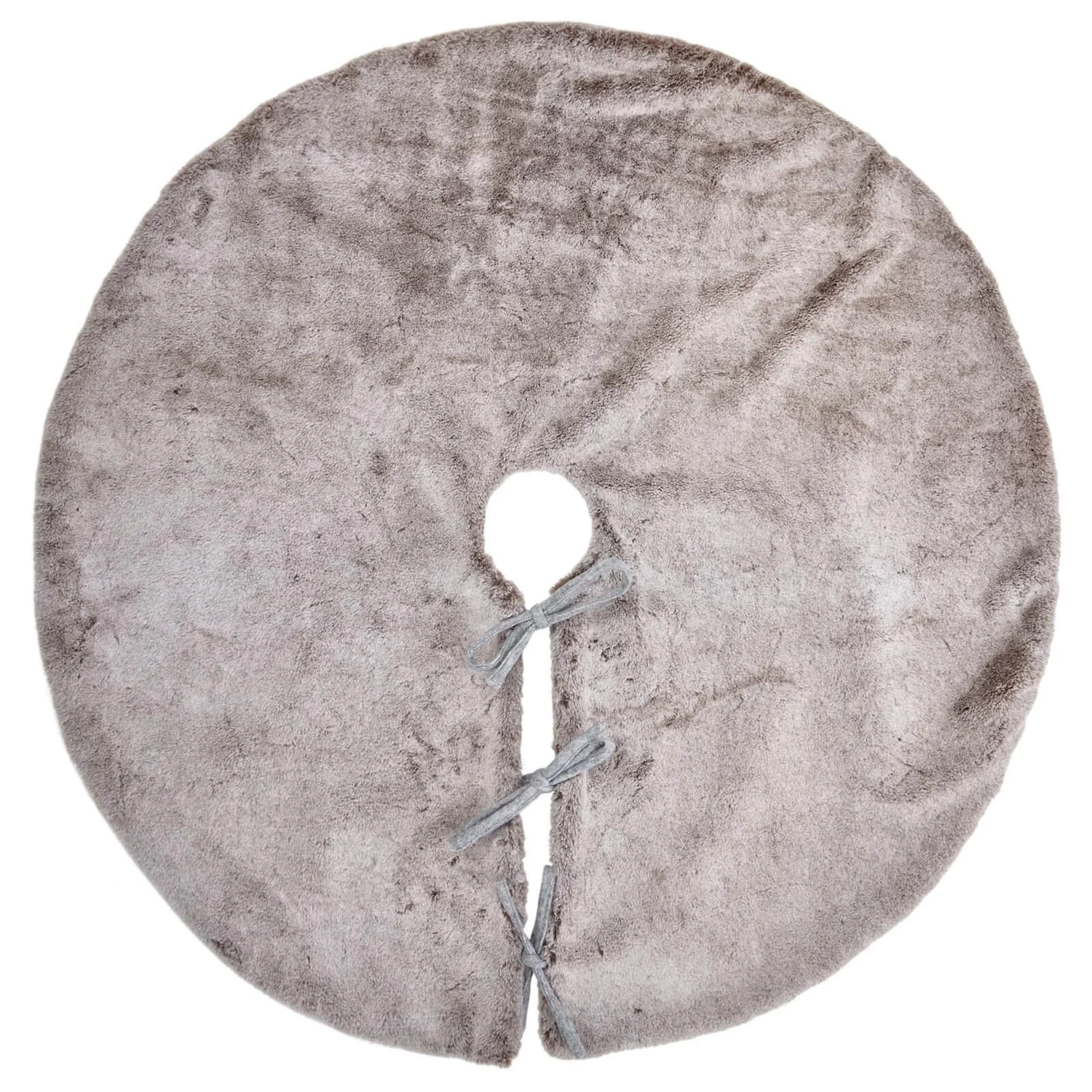 Luxury Plush Faux Fur Christmas Tree Skirt 1 Luxury Plush Faux Fur Christmas Tree Skirt