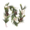 Natural Cone And Gold Bauble Christmas Garland - 180cm