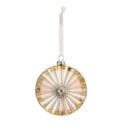 Glass Fan Hanging Christmas Tree Decoration
