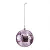 Lilac Mirrored Glass Christmas Tree Bauble