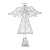 Silver Glitter Angel Christmas Tree Topper