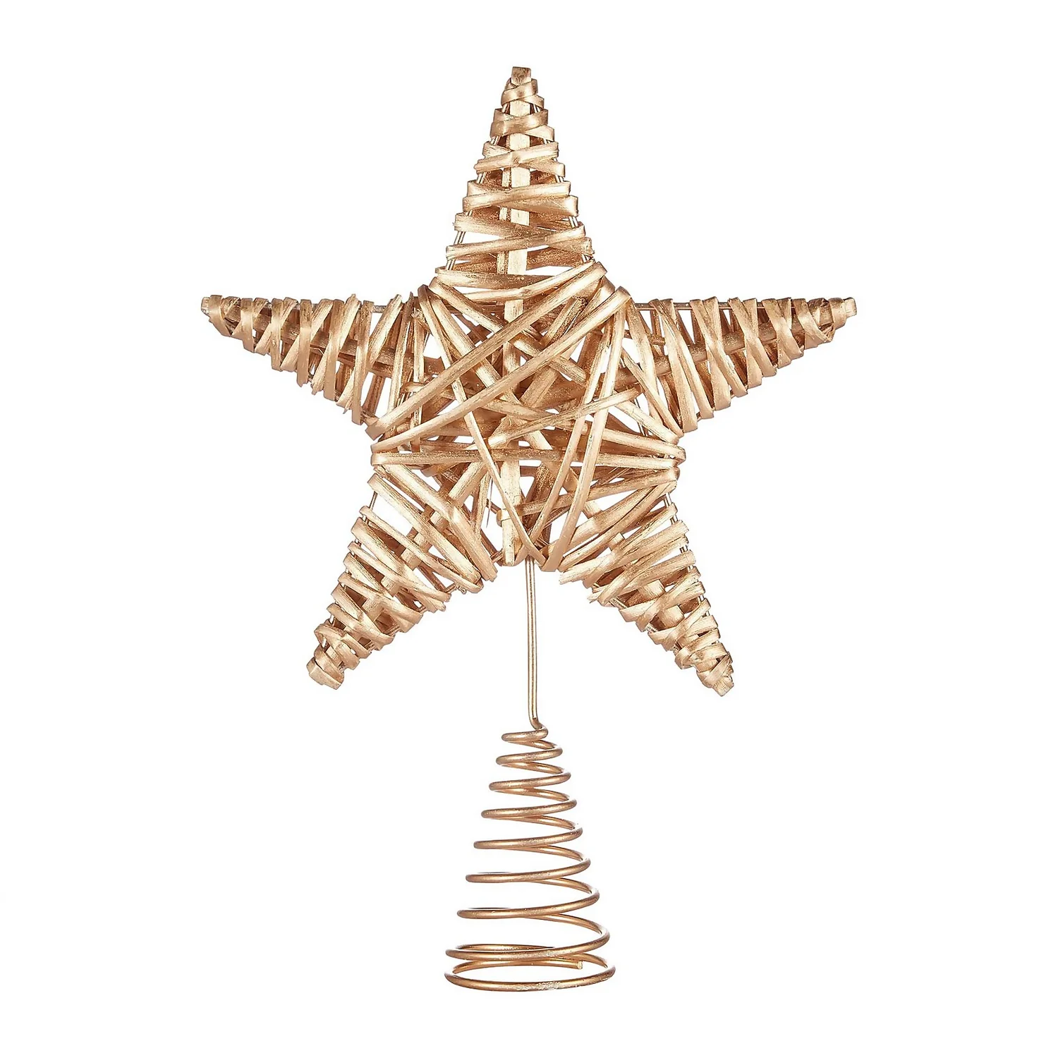 Gold Willow Christmas Tree Topper 1 Gold Willow Christmas Tree Topper