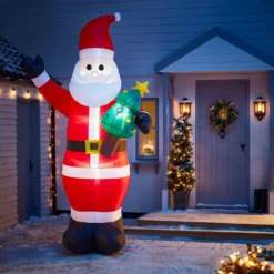 10ft Santa With Christmas Tree Inflatable