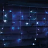 720 LED Timer Icicle String Christmas Lights - White Blue