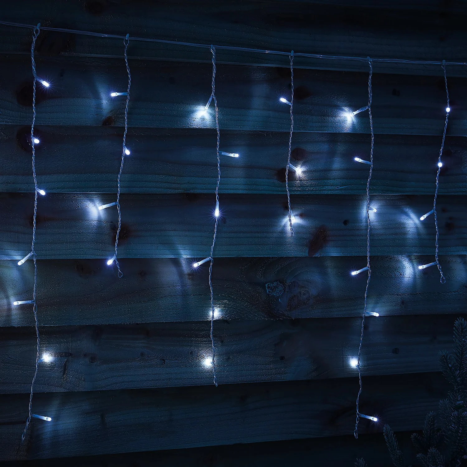 240 LED Timer Icicle String Christmas Lights - Bright White 1 240 LED Timer Icicle String Christmas Lights - Bright White