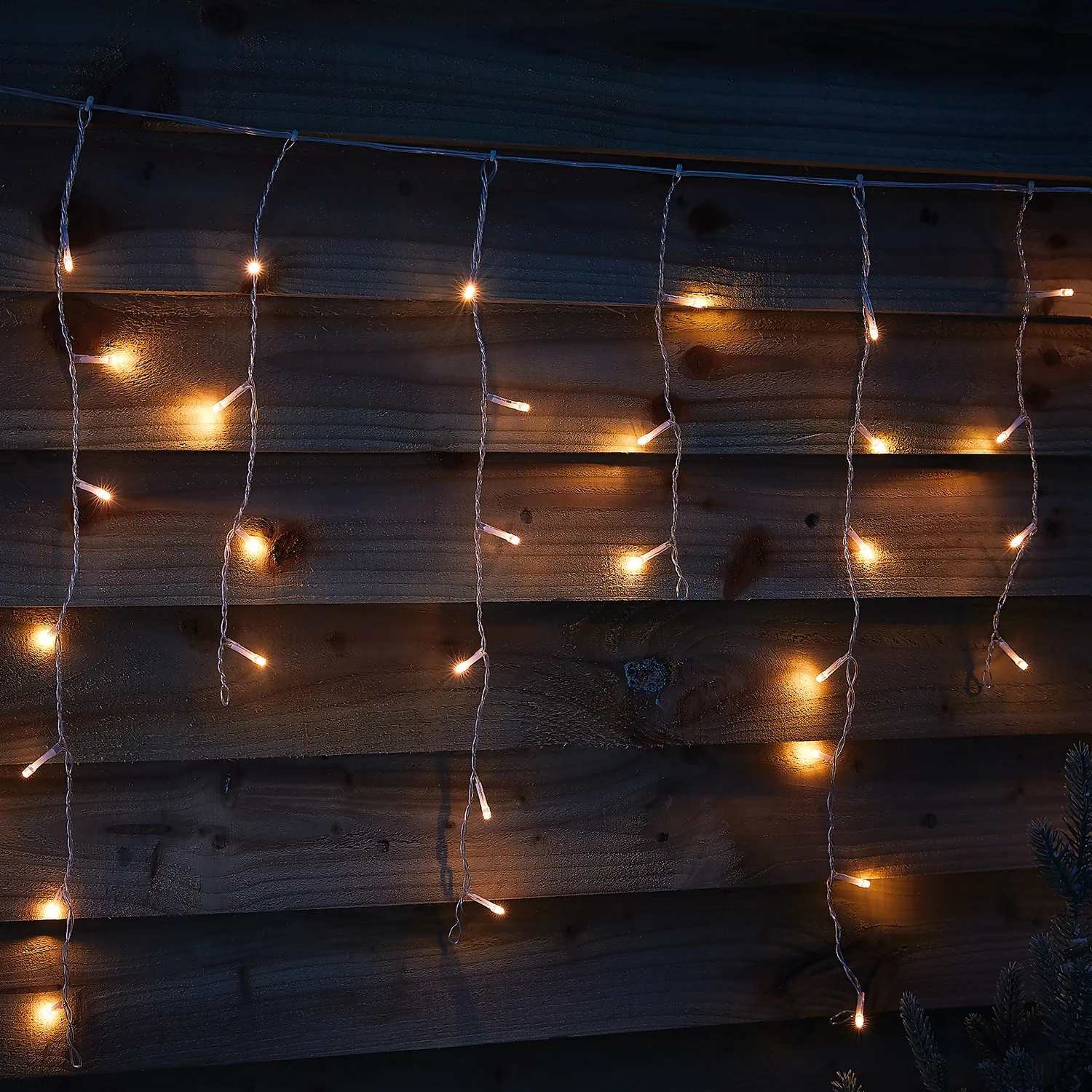 480 LED Timer Icicle String Christmas Lights - Warm White 1 480 LED Timer Icicle String Christmas Lights - Warm White