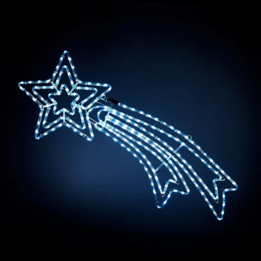 Shooting Star Twinkle LED Rope Outdoor Christmas Light Decoration - 116cm 4 Shooting Star Twinkle LED Rope Outdoor Christmas Light Decoration - 116cm -Yankee Candle Shop 12939840 1484987348589976