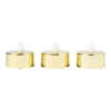 Gold LED Christmas Tealight - 6 Pack (Battery Operated)