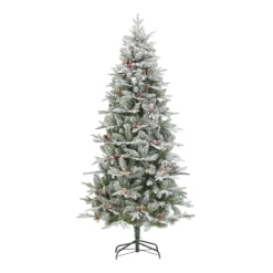 7ft Verbier Snowy Artificial Christmas Tree