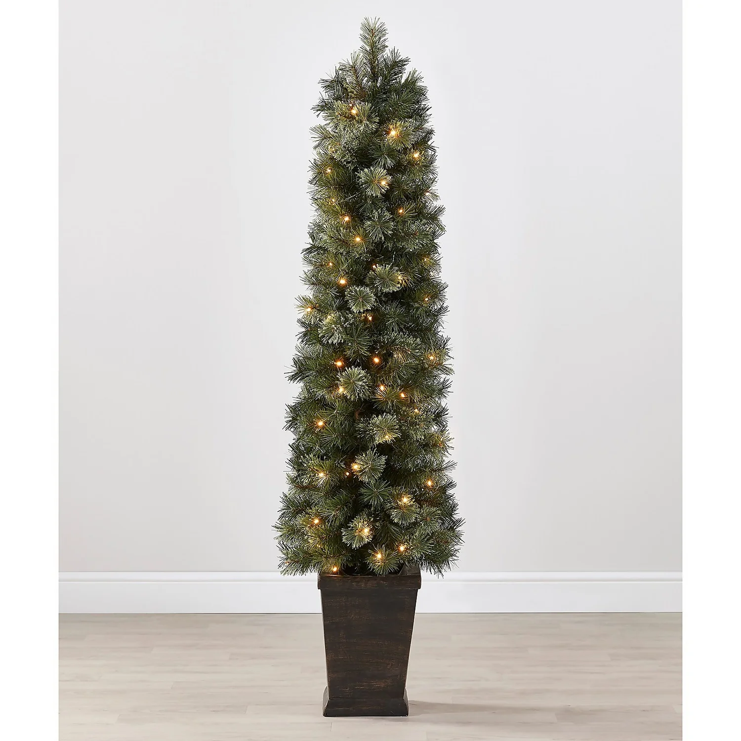5ft Cashmere Potted Pre-lit Artificial Christmas Tree 2 5ft Cashmere Potted Pre-lit Artificial Christmas Tree - Image 2