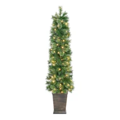 5ft Cashmere Potted Pre-lit Artificial Christmas Tree