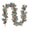 Snowy Bauble, Pinecone & Cinnamon Christmas Garland - 180cm
