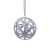 Silver 3D Cage With Gem Christmas Tree Bauble