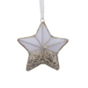 Gold Mesh Sequin Star Christmas Tree Decoration