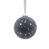 Pewter Beaded Shatterproof Christmas Tree Bauble - 90mm