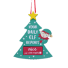 Elf Report Christmas Tree Decoration