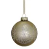 Filigree Glass Bauble Gold Christmas Tree Bauble - 90mm