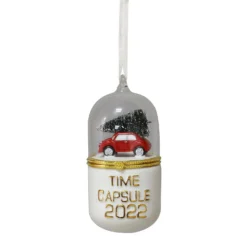 Red Car Time Capsule Christmas Tree Decoration