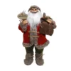 Traditional Standing Father Christmas With Red Coat - 60cm