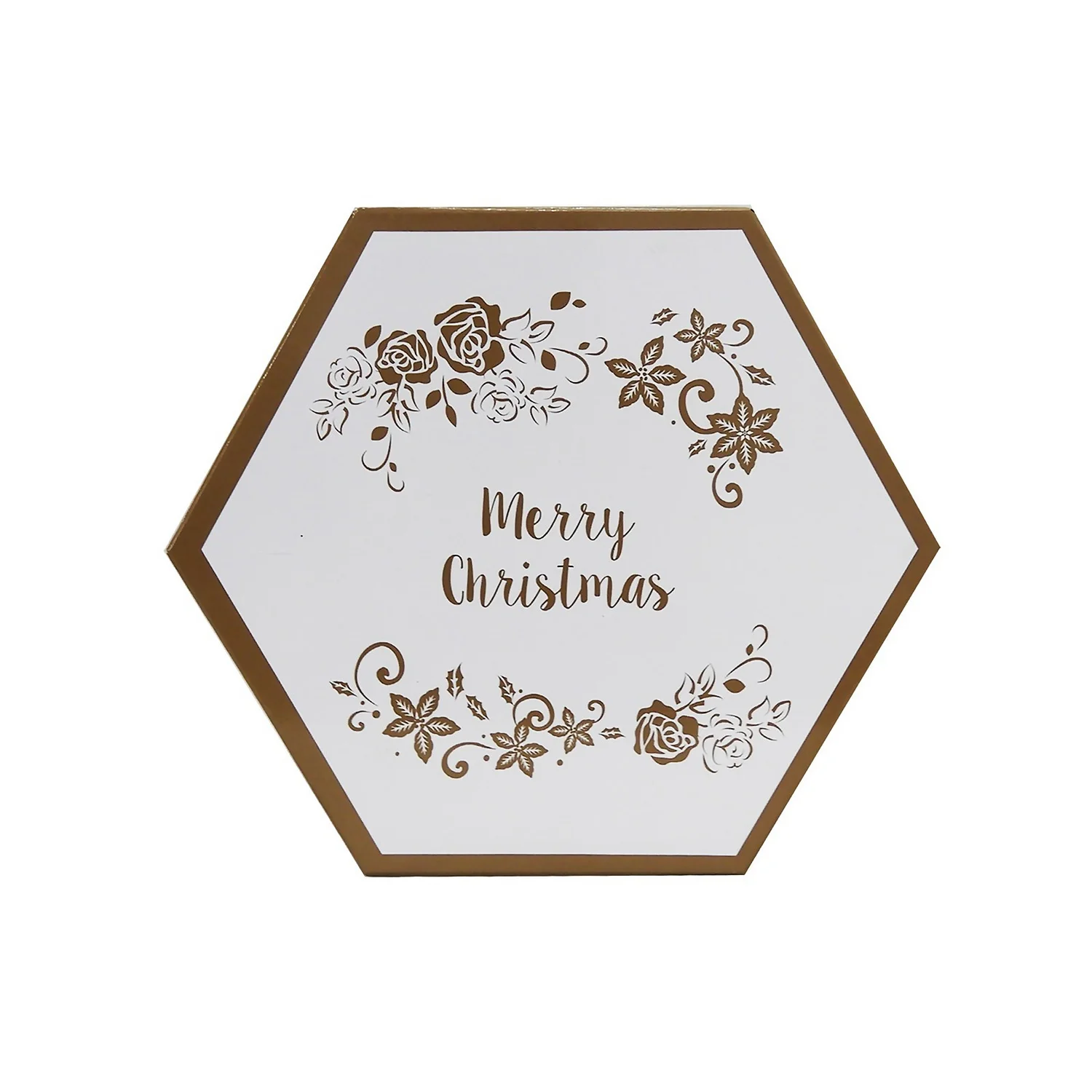 Gold & White Decoupage Tree Decoration Bauble Pack 3 Gold & White Decoupage Tree Decoration Bauble Pack - Image 3