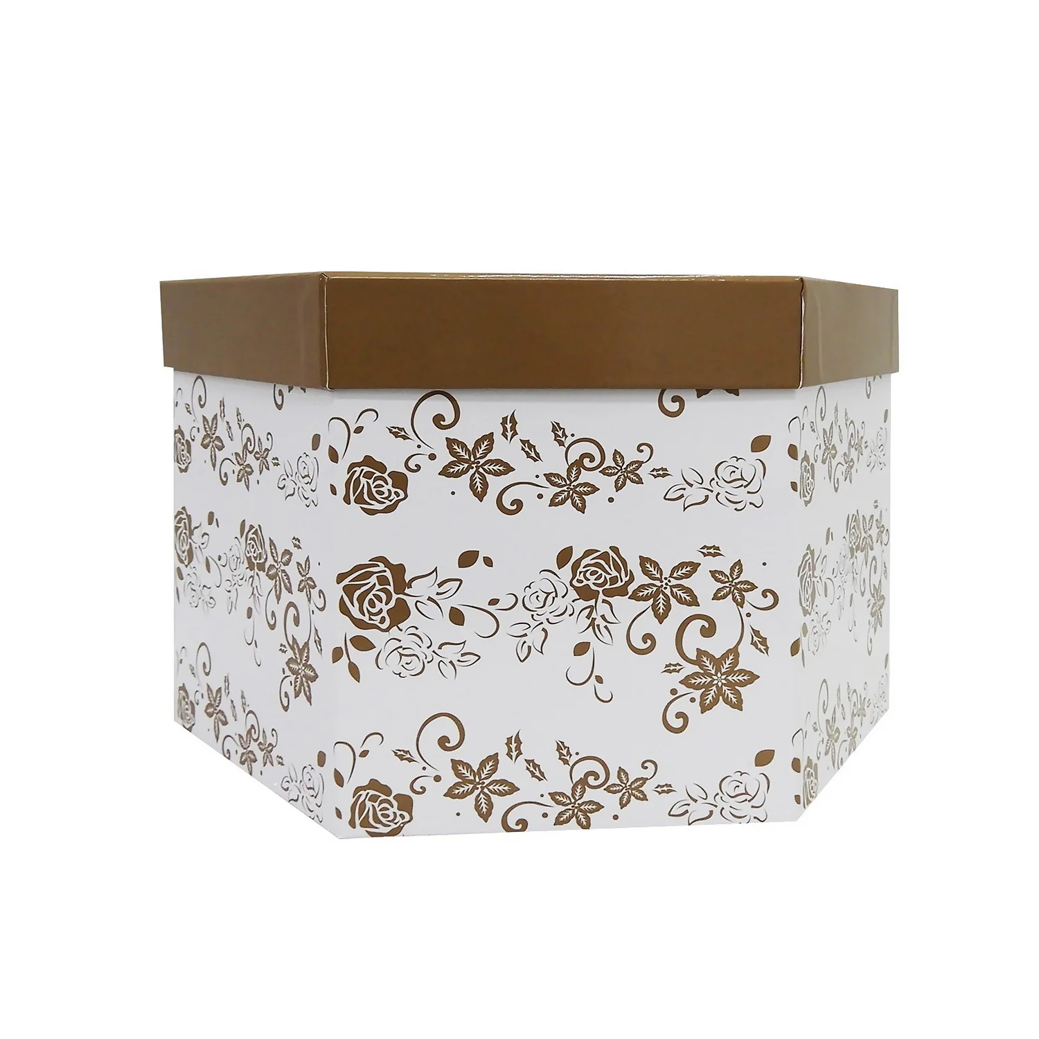 Gold & White Decoupage Tree Decoration Bauble Pack 4 Gold & White Decoupage Tree Decoration Bauble Pack - Image 4