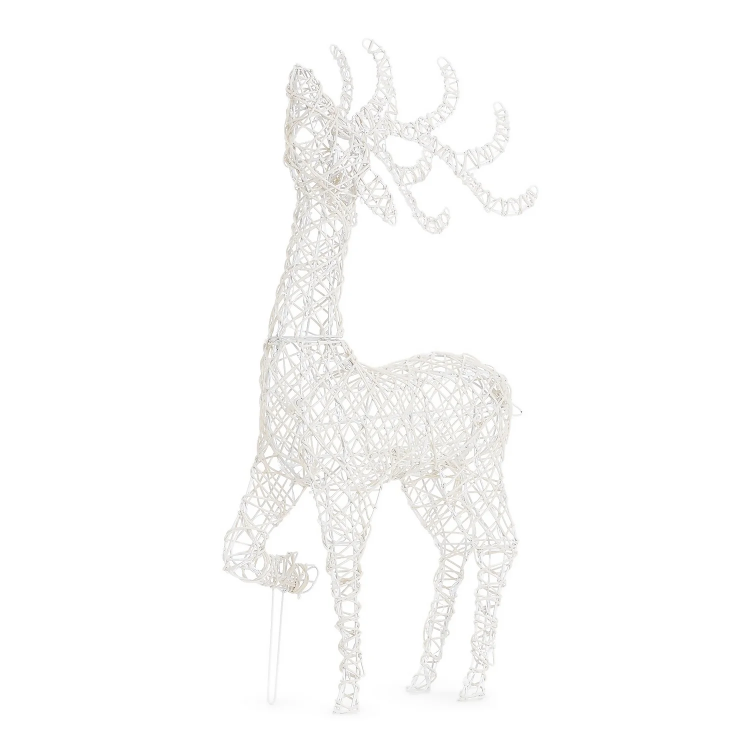 White LED Standing Reindeer Warm White 3D Outdoor Christmas Light - 1m 2 White LED Standing Reindeer Warm White 3D Outdoor Christmas Light - 1m - Image 2