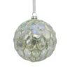 Green Iridescent Scallop Christmas Tree Bauble - 100mm