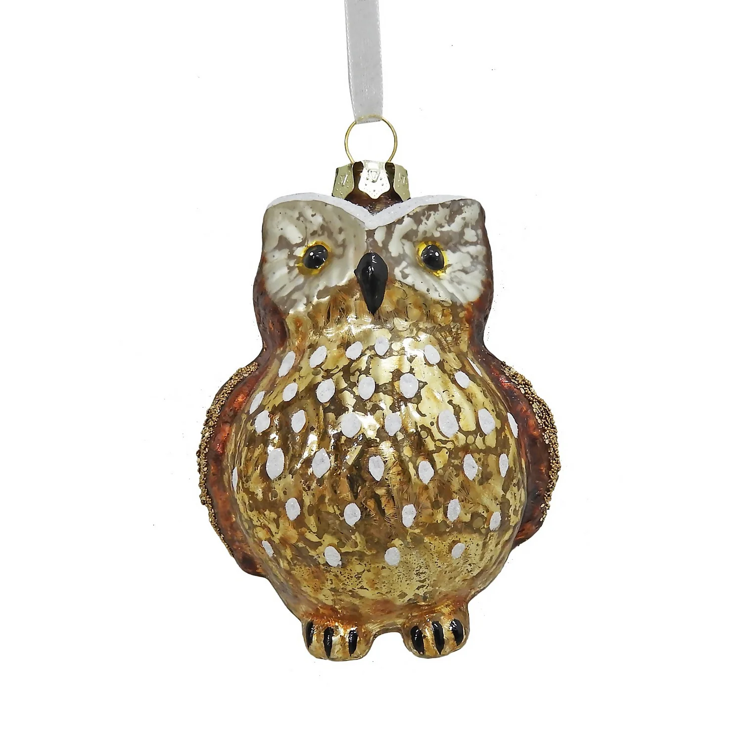 Glass Owl Christmas Tree Decoration 1 Glass Owl Christmas Tree Decoration