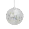 Jewels Clear Glass Christmas Tree Bauble - 100mm