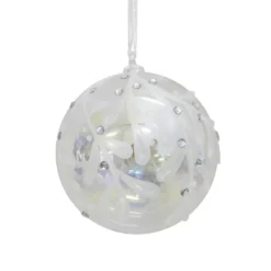 Jewels Clear Glass Christmas Tree Bauble - 100mm