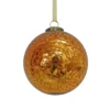 Copper Mercury Glass Christmas Tree Bauble - 90mm