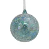 Duck Egg Sugar Frosted Christmas Tree Bauble - 100mm