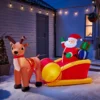 4ft Santa In Sleigh Christmas Inflatable