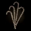 Warm White LED Candy Canes Christmas Stake Lights - Pack Of 4