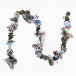 Natural Christmas Garland Blue - 150cm